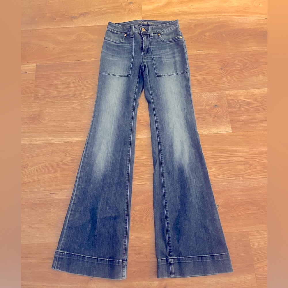 Michael Kors denim - Selma flare mid rise size 0